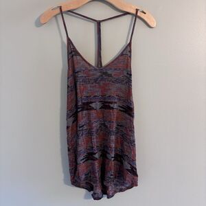 Silence + Noise Sz Large Aztec Racerback Tank Top As Seen On The Vampire Diaries